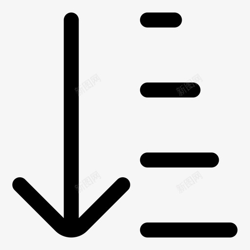 排列下移排序图标svg_新图网 https://ixintu.com 下移 排列 排序 用户界面用户文档