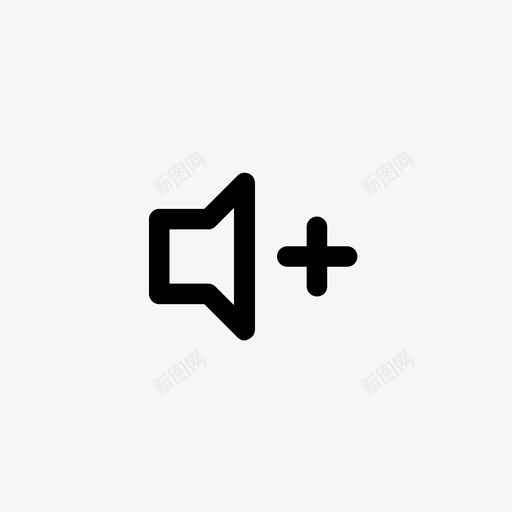 增加声音增加音量媒体图标svg_新图网 https://ixintu.com 增加声音 增加音量 媒体 媒体播放器 播放器 歌曲 音乐