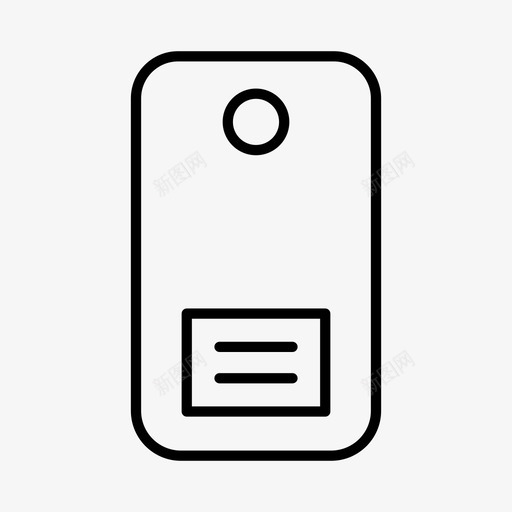标签礼品标签文具图标svg_新图网 https://ixintu.com 摇摆标签 文具 标签 礼品标签