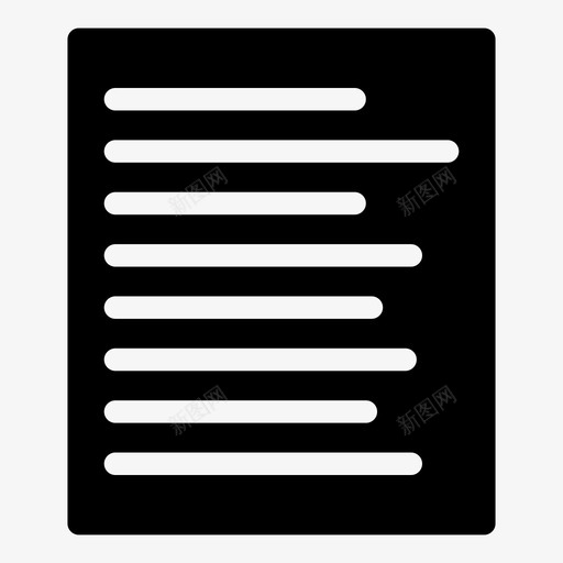 页面文档左侧图标svg_新图网 https://ixintu.com tipography 分页 左侧 文本 文档 纸张 页面