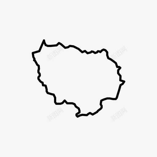 法国地区地图法国法兰西岛图标svg_新图网 https://ixintu.com 巴黎 法兰西岛 法国 法国地区地图