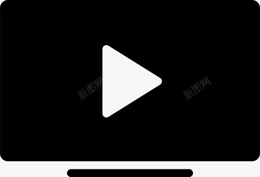 视频库显示器电影图标svg_新图网 https://ixintu.com 手表 显示器 照片 电影 电视 视频库