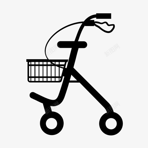 步行架图标svg_新图网 https://ixintu.com 步行架