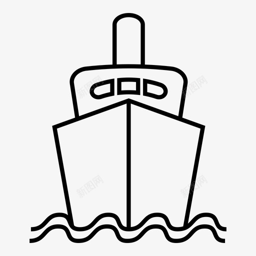 船邮轮海洋图标svg_新图网 https://ixintu.com 旅行 海洋 船 邮轮