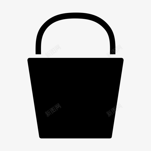 桶勺工具图标svg_新图网 https://ixintu.com 办公室雕文 勺 工具 桶 水 艺术设计