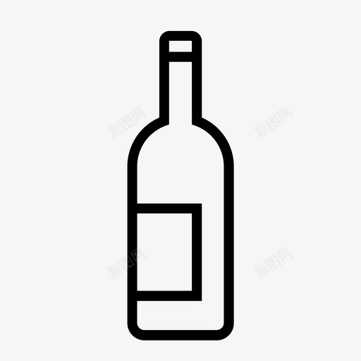 酒瓶软木塞食物图标svg_新图网 https://ixintu.com 厨房 软木塞 酒瓶 食物 食物和烹饪