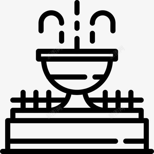 喷泉建筑城市图标svg_新图网 https://ixintu.com 喷泉 城市 建筑 漂亮的城市卷1大纲 街道