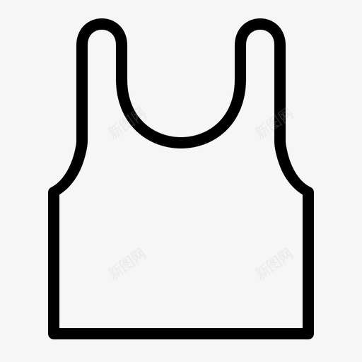 背心服装时装图标svg_新图网 https://ixintu.com Dressicon 时装 服装 汗衫 背心