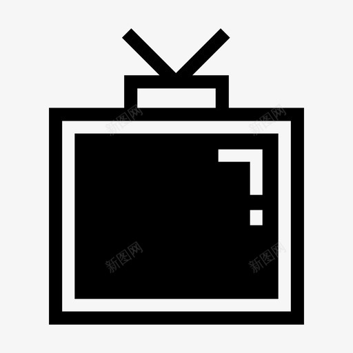 电视雅典娜显示图标svg_新图网 https://ixintu.com 媒体 屏幕 显示 电影和电影院其显示时间实线图标 电视 雅典娜