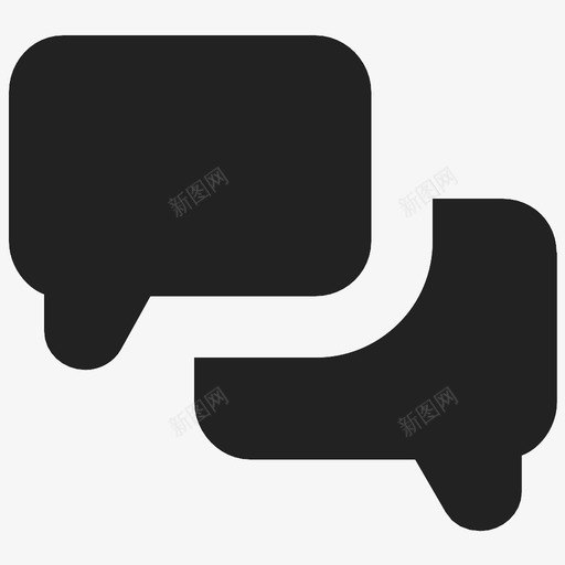 聊天谈话演讲泡泡图标svg_新图网 https://ixintu.com 演讲泡泡 聊天 谈话