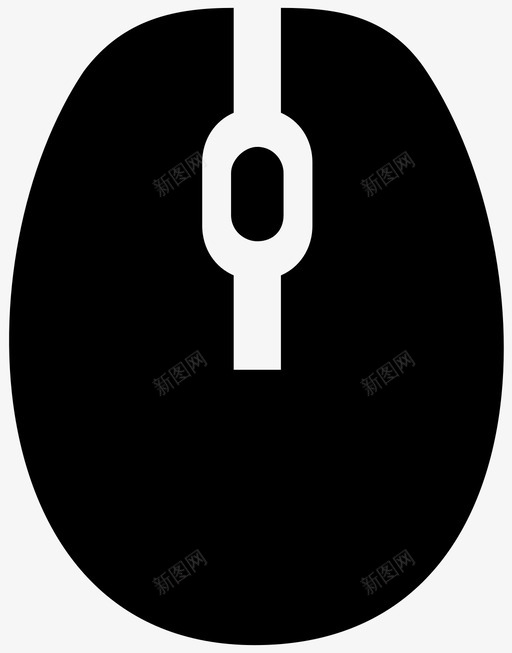 鼠标点击外设图标svg_新图网 https://ixintu.com 外设 无线 点击 鼠标