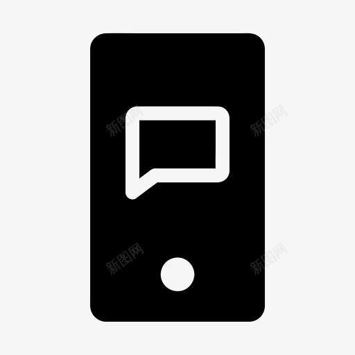 移动聊天会话消息图标svg_新图网 https://ixintu.com 会话 消息 电话 移动聊天 设备 通话