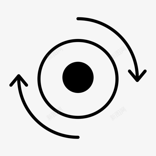 旋转器圆加载轮图标svg_新图网 https://ixintu.com 加载轮 圆 旋转 旋转器 销轮