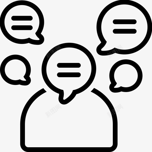 健谈图标svg_新图网 https://ixintu.com 健谈