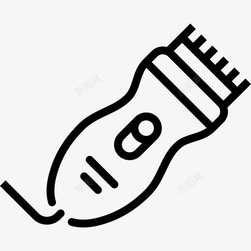 修剪器理发师胡须图标svg_新图网 https://ixintu.com 修剪器 头发 家用电器生产线 理发师 胡子 胡须