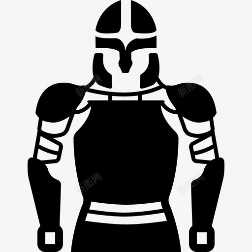 盔甲骑士战士图标svg_新图网 https://ixintu.com 战士 盔甲 骑士