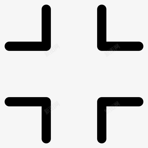 退出全屏最小化电影播放器线图标svg_新图网 https://ixintu.com 最小化 电影播放器线 退出全屏