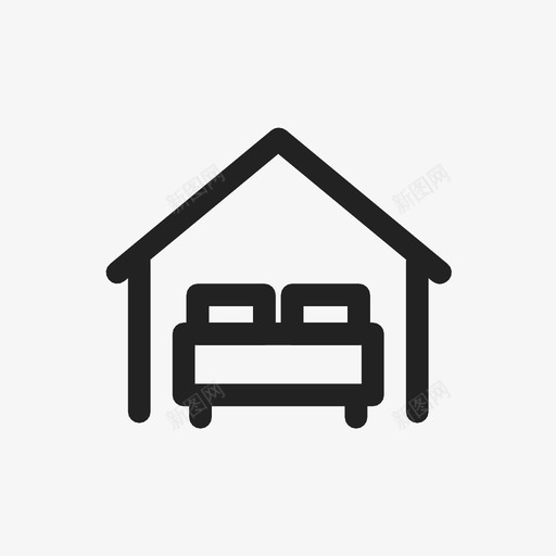 照相机床家图标svg_新图网 https://ixintu.com 家 床 房子 房租 照相机