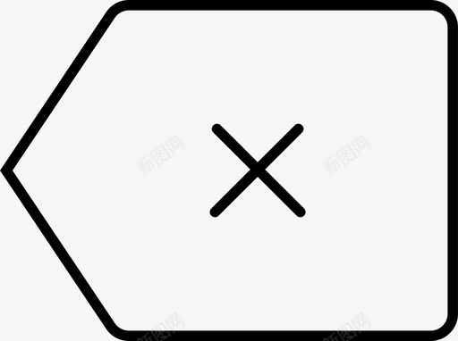 backspace箭头删除图标svg_新图网 https://ixintu.com backspace 删除 用户界面 箭头 返回