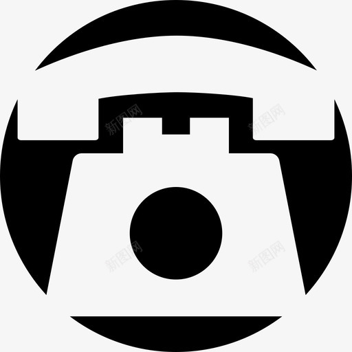 电话通讯网络负空间图标svg_新图网 https://ixintu.com 电话 网络负空间 通讯