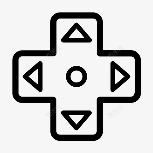 dpad按钮控制器图标svg_新图网 https://ixintu.com dpad 按钮 控制器 游戏 游戏图标