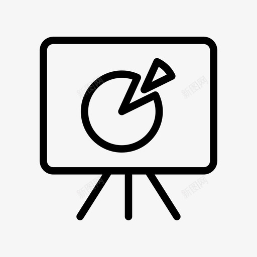 演示板图表图标svg_新图网 https://ixintu.com 图表 在线营销线图标第一卷 技术 板 演示