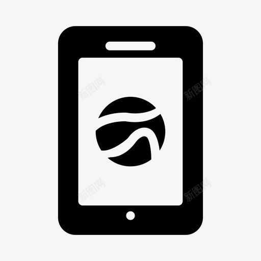 手机足球游戏图标svg_新图网 https://ixintu.com 体育 体育奖励字形图标 手机 游戏 足球