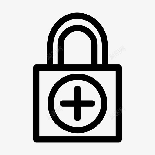 锁安全用户界面图标svg_新图网 https://ixintu.com 安全 用户界面 锁