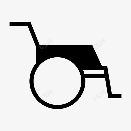 轮椅残疾人健康标志图标svg_新图网 https://ixintu.com 健康标志 残疾人 轮椅
