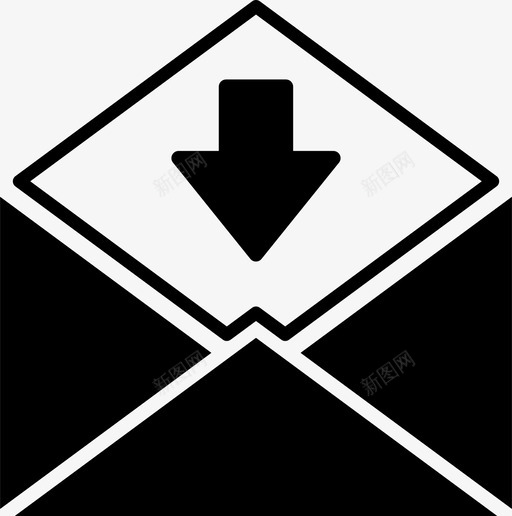 信封传入信件图标svg_新图网 https://ixintu.com 传入 信件 信封 信封邮件 消息 邮件 邮寄