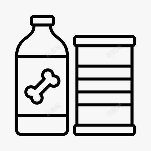 宠物用品狗宠物店图标svg_新图网 https://ixintu.com 兽医 宠物 宠物店 宠物用品 狗