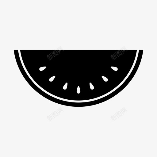 西瓜吃食物图标svg_新图网 https://ixintu.com 厨房 吃 水果 甜食 西瓜 食物
