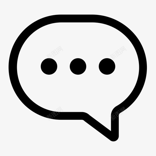 打字聊天评论图标svg_新图网 https://ixintu.com 打字 清晰的界面 留言 聊天 评论