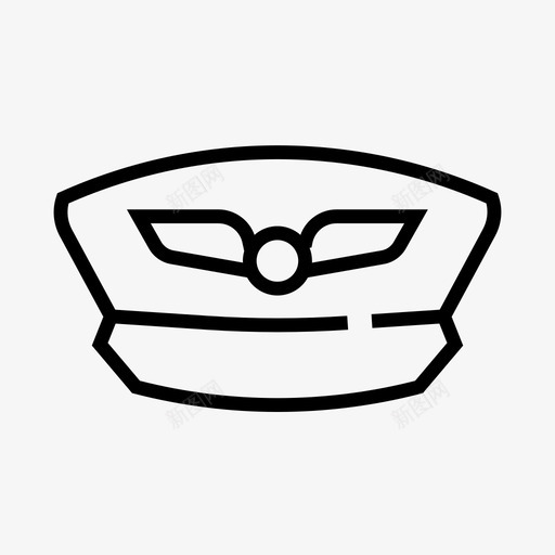 机长机场标志图标svg_新图网 https://ixintu.com 机场标志 机长
