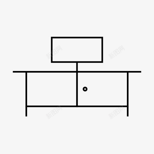 家具家居室内图标svg_新图网 https://ixintu.com 客厅 室内 室内家具 家具 家居 电视