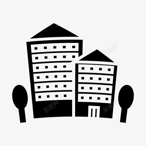 办公室建筑师建筑图标svg_新图网 https://ixintu.com 公司 办公室 城市 建筑 建筑师 建筑铭文