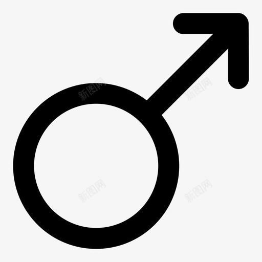 男性性别火星图标svg_新图网 https://ixintu.com ui02用户 性别 火星 男性