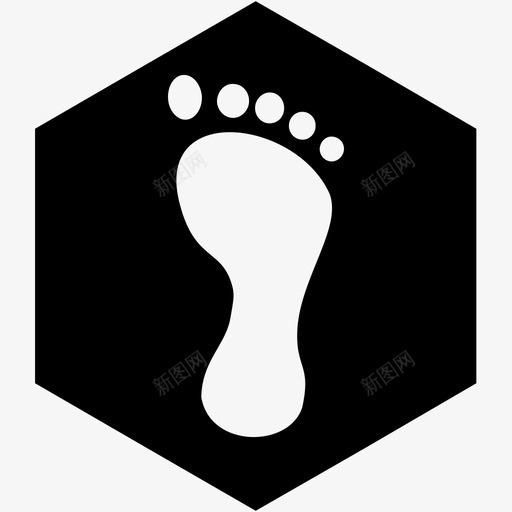 脚印脚路图标svg_新图网 https://ixintu.com 沙 脚 脚印 脚印足迹 走 路 鞋