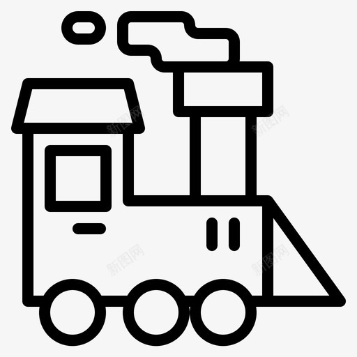 火车游乐场图标svg_新图网 https://ixintu.com 游乐场图标 火车