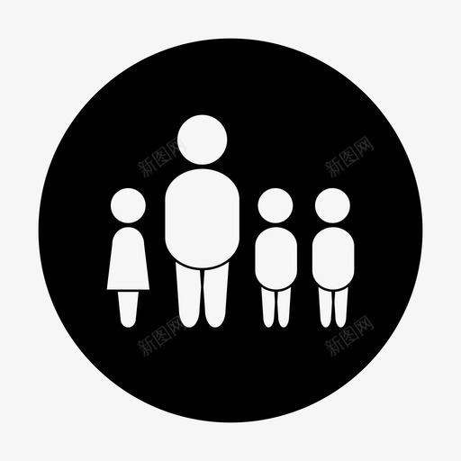 父亲孩子父母图标svg_新图网 https://ixintu.com 单亲 孩子 家庭 父亲 父母