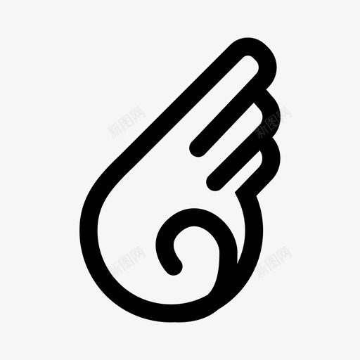 翅膀天使苍蝇图标svg_新图网 https://ixintu.com 天使 幻想装备 翅膀 苍蝇