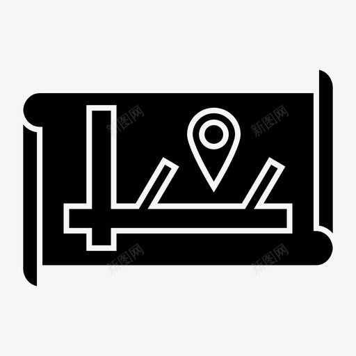 方向本地位置图标svg_新图网 https://ixintu.com 位置 地图 导航 方向 本地
