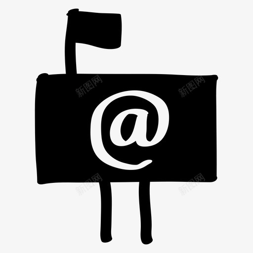 电子邮件邮箱手绘图标svg_新图网 https://ixintu.com 信函 手绘 电子邮件 邮箱