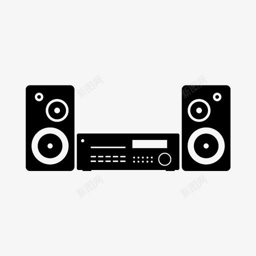微型音响系统高保真小型图标svg_新图网 https://ixintu.com 小型 微型音响系统 扬声器 立体声 音响系统 高保真 高保真电视