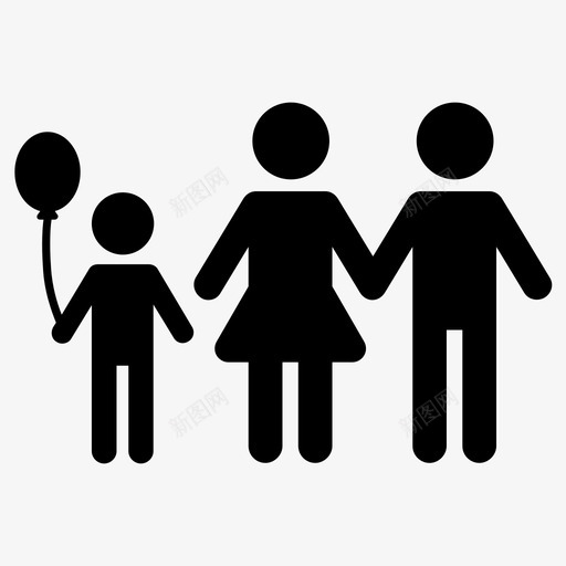 家庭孩子爸爸图标svg_新图网 https://ixintu.com 人们的收藏 妈妈 孩子 家庭 父母 爸爸