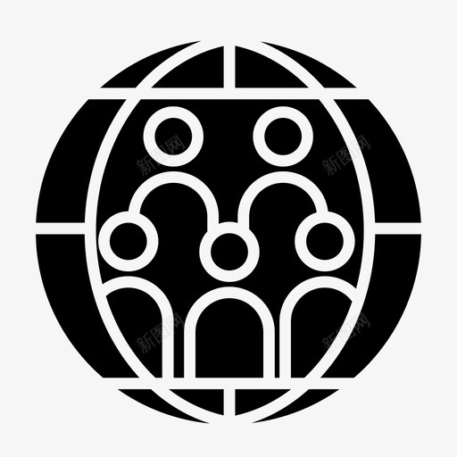 世界人口日国际日字形图标svg_新图网 https://ixintu.com 世界人口日 国际日字形图标
