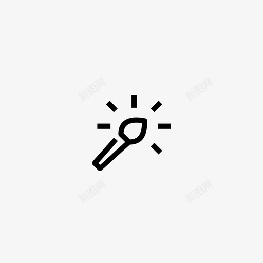 毛刷画笔铅笔图标svg_新图网 https://ixintu.com goracio照片服务 工具 毛刷 流苏 画笔 铅笔