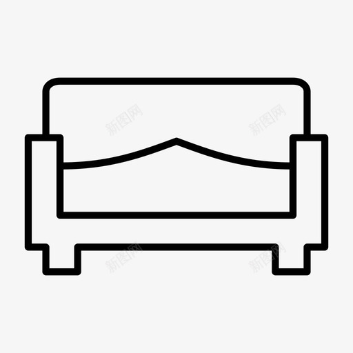 沙发椅子达文波特图标svg_新图网 https://ixintu.com 客厅 家具 椅子 沙发 达文波特