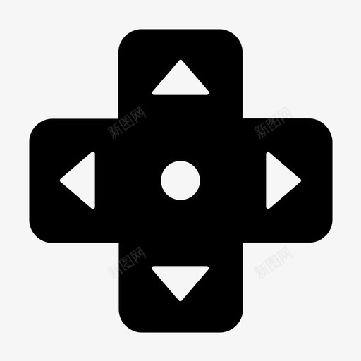 dpad按钮控制器图标svg_新图网 https://ixintu.com dpad 按钮 控制器 游戏 游戏图标