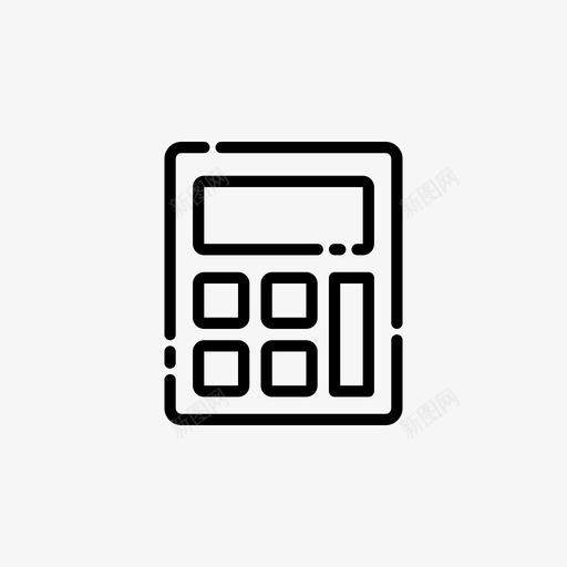 计算器会计商业图标svg_新图网 https://ixintu.com 会计 商业 经济 计算器 通用工作和办公图标 金融